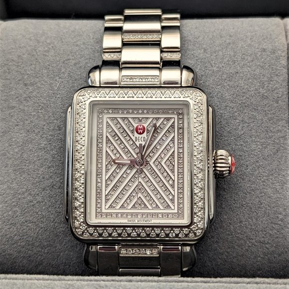 Limited Edition (#252 of 500) Michele Art Deco Diamond Pavé Watch - Picture 1 of 12